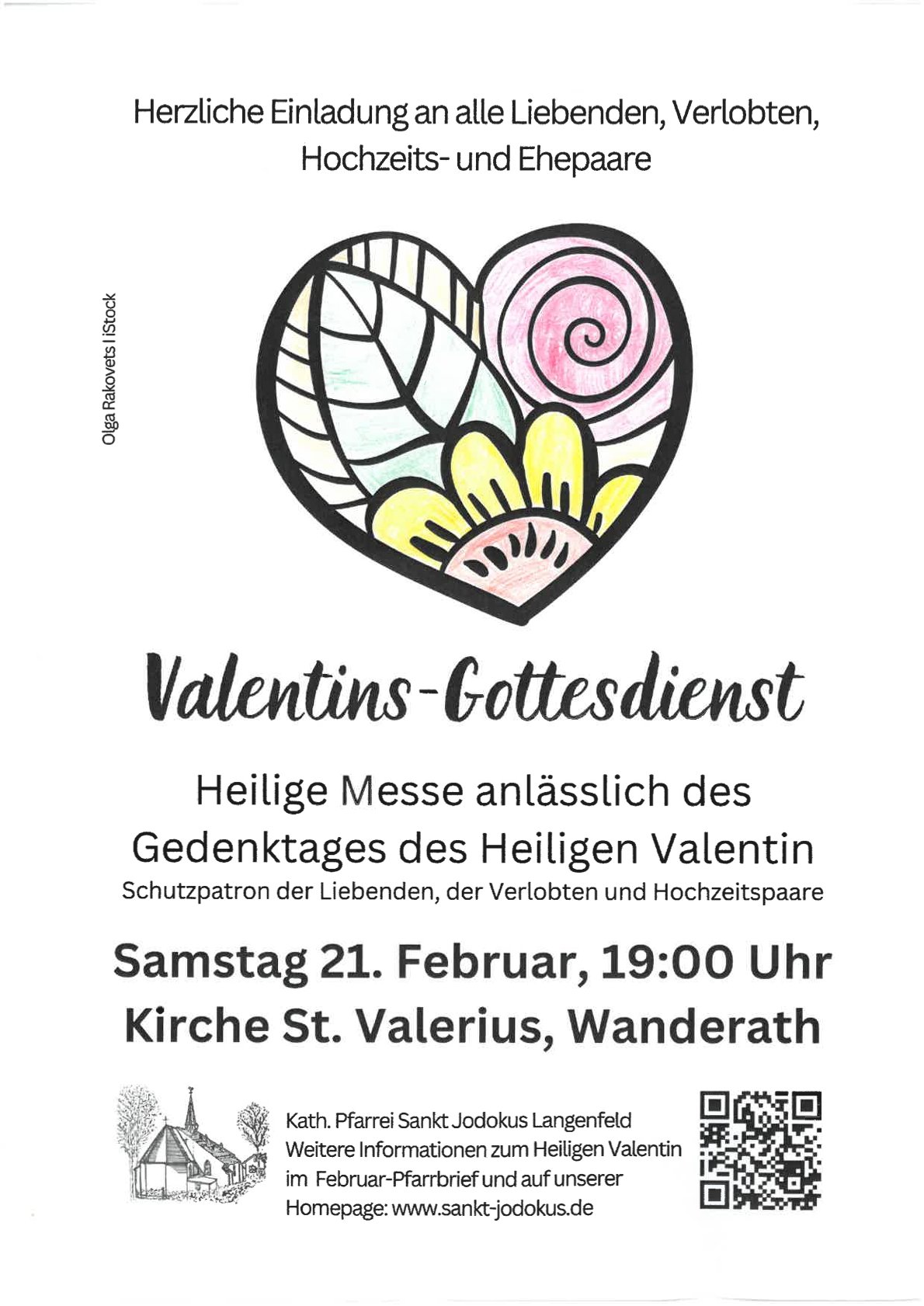 Einladung zum Valentinsgottesdienst 2026 (c) Heike Becker Einladung zum Valentinsgottesdienst 2026